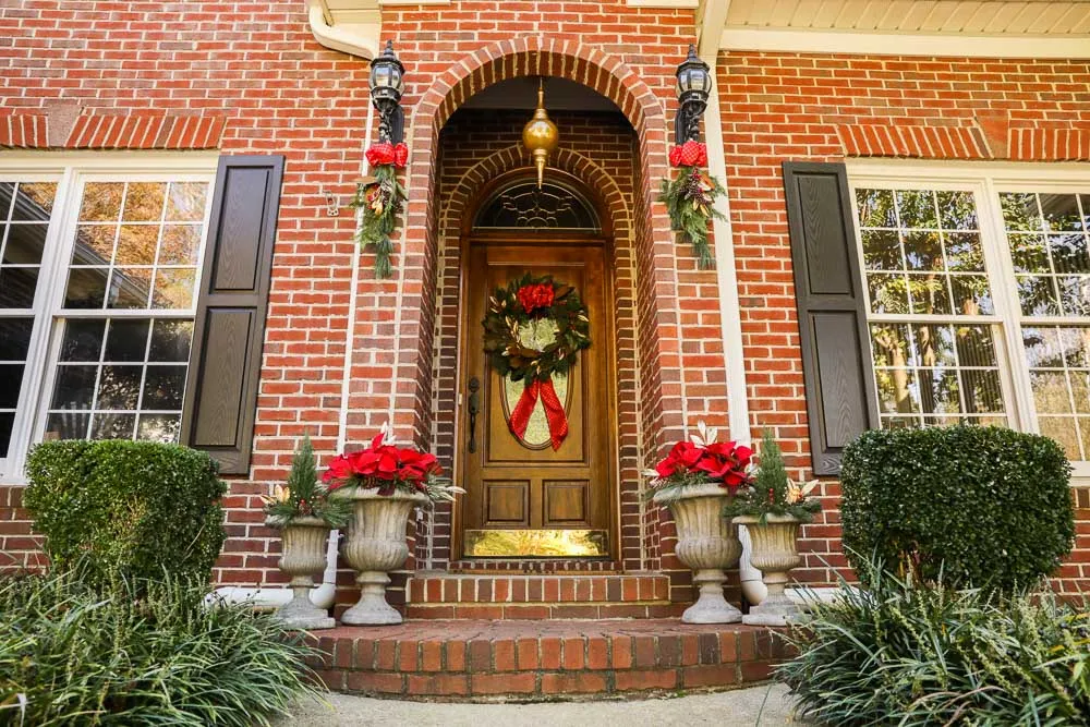 Brick Colonial Holiday Entry, view 10